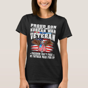 T-shirt Fils fier de vétéran de la guerre de Corée liberté