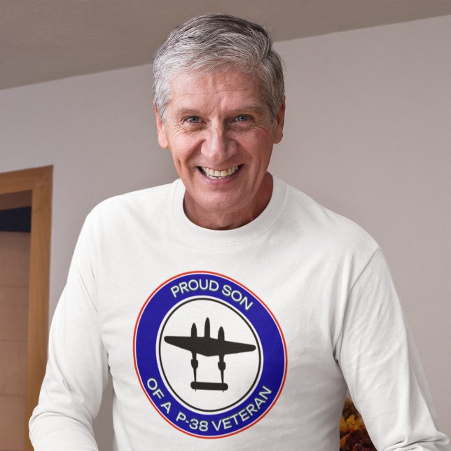 T-shirt Fils fier d'un vétéran du P-38 (Créateur téléchargé)