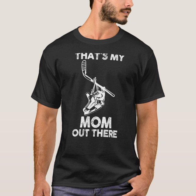 T-shirt Fils Fille Maman Mère Hockey (Devant)