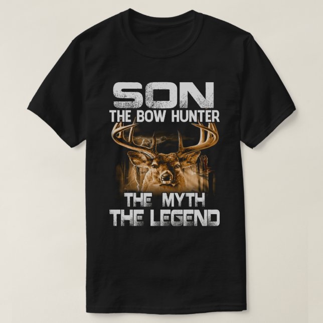 T-shirt FILS Le Chasseur De Bow Le Mythe La Légende Chasse (Design devant)