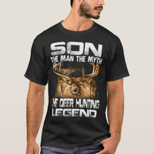 T-shirt FILS L'Homme Le Mythe Le Cerf Chasse Légende