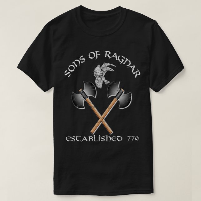 T-shirt Fils Vikings De Ragnar (Design devant)