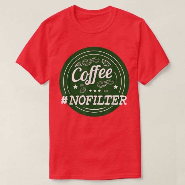 T-shirt Filtre café pour Barista (Design devant)