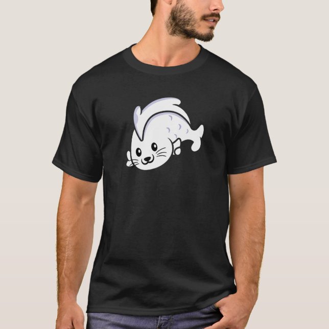 T-shirt Filtre de look Halloween Pun Costume de poisson de (Devant)