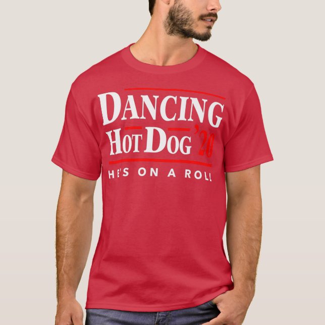T-shirt Filtre de mème Hot Dog 2020 Dancing Hot Dog (Devant)