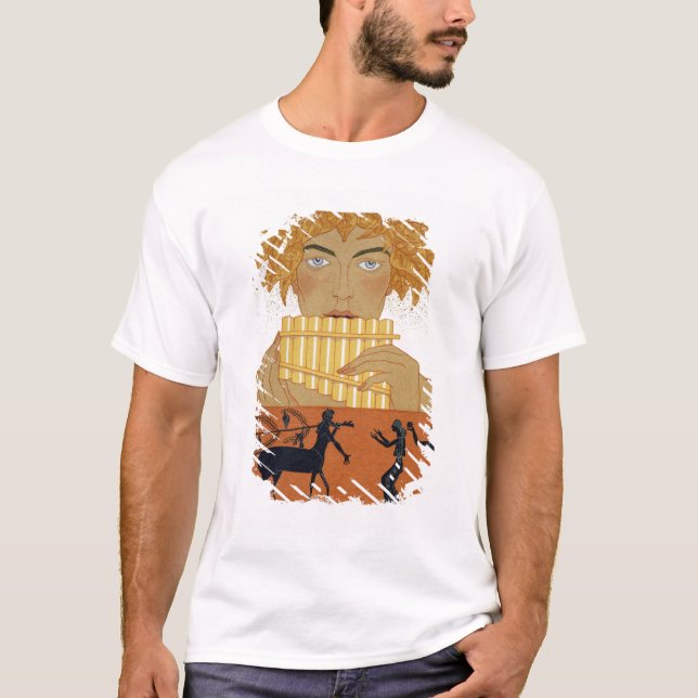 T-shirt Filtrez le joueur de pipeau, illustration de "Les (Devant)