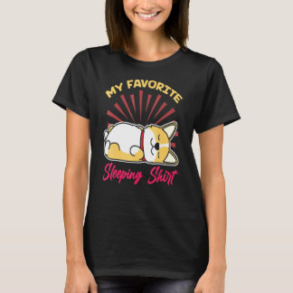 T-shirt Fin de la nuit Sleepy mignon Sleeping Animal anima