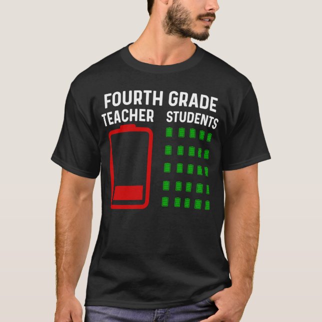T-shirt Fin de l'année Enseignant 4e année Adieu enseignan (Devant)