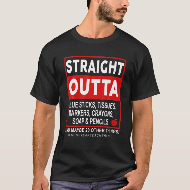 T-shirt Fin de l'année Enseignant Vie Cadeau Droit devant  (Devant)