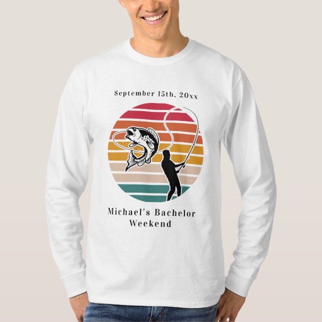 T-shirt Fin de semaine de baccalauréat de pêche personnali (Devant)