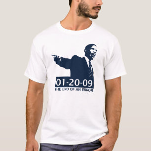 T-shirt Fin d'inauguration d'Obama d'une erreur