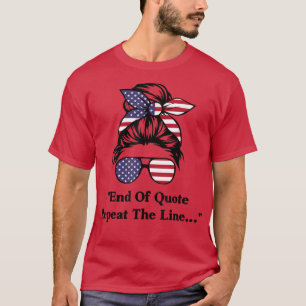 T-shirt Fin Du Devis Répéter La Ligne 149 2054