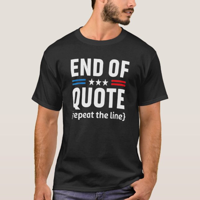 T-shirt Fin Du Devis Répéter L'Indicateur Line Us 2 (Devant)