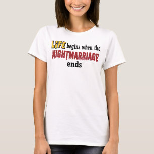 T-shirt Fin du mariage nocturne