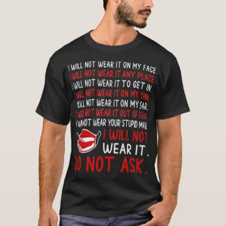 T-shirt Fin du masque Mandat Antimaskié Sheeple Sheep Unmu