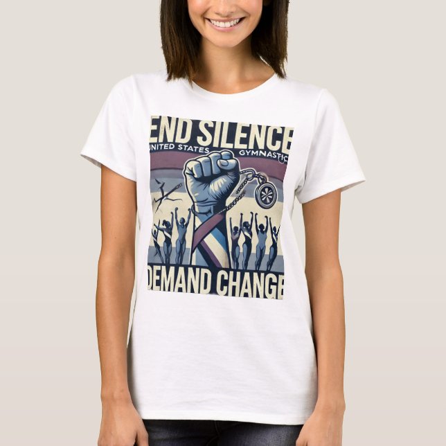 T-shirt Fin du silence, changement de demande (Devant)