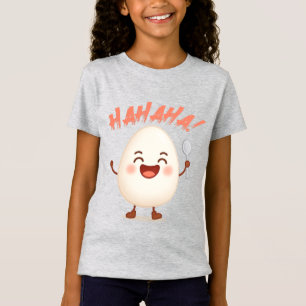 T-shirt fin en jersey avec une fille de dessin ani