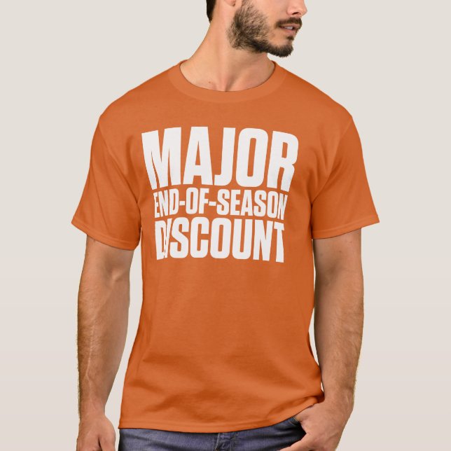 T-shirt Fin principale de remise de saison (Devant)