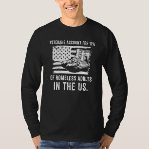 T-shirt Fin Vétérinaire sans-abri Vet American Flag Homele