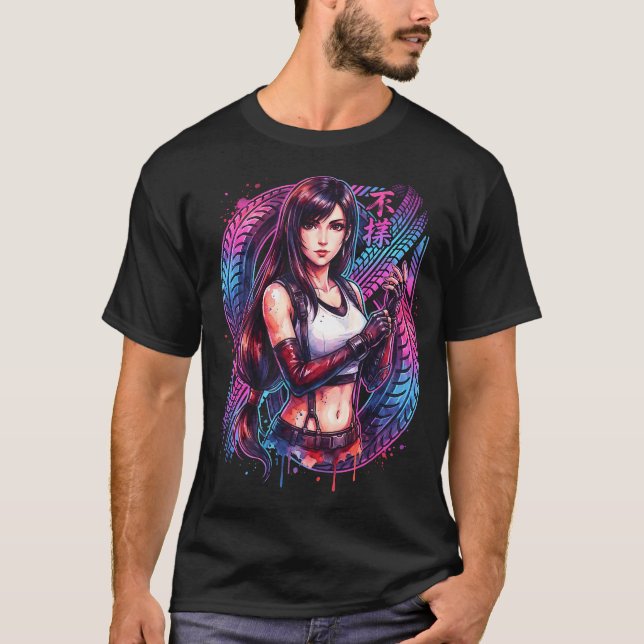 T-shirt Final Fantasy VII Tifa Lockhart Renaissance Magnif (Devant)