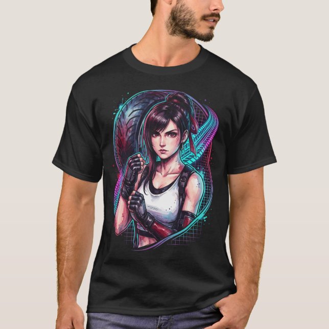 T-shirt Final Fantasy VII Tifa Lockhart Renaissance Magnif (Devant)