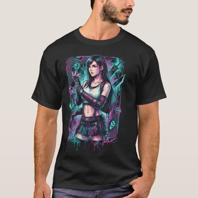 T-shirt Final Fantasy VII Tifa Lockhart Renaissance Magnif (Devant)