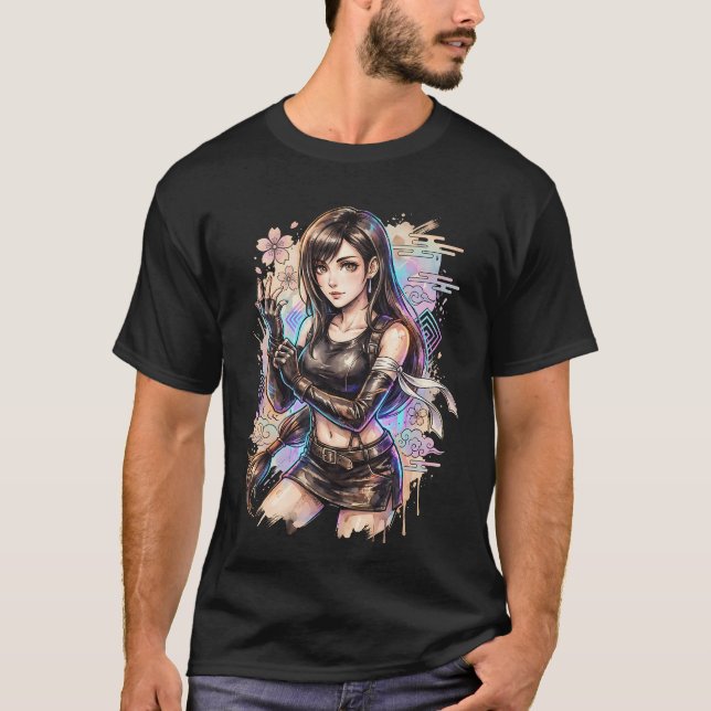 T-shirt Final Fantasy VII Tifa Lockhart Renaissance Magnif (Devant)