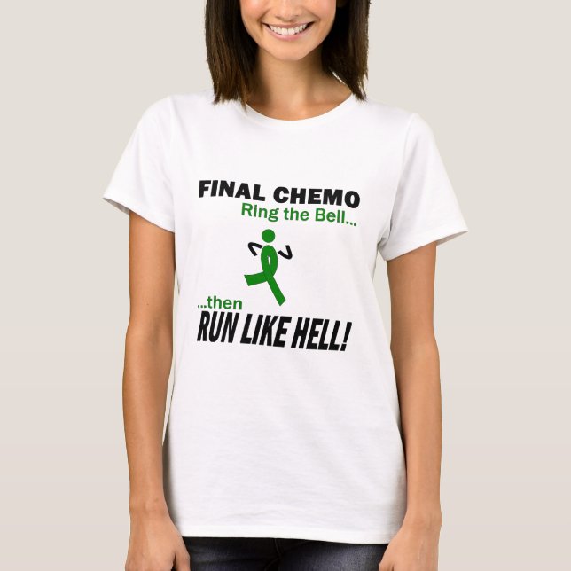 T-shirt Finale Chemin Courir Comme L'Enfer - Cancer Du Rei (Devant)