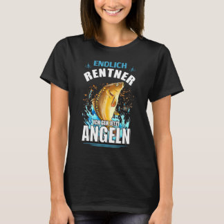 T-shirt Finalement Pensioner Ich Geh Jetzt Pêche Vintage A