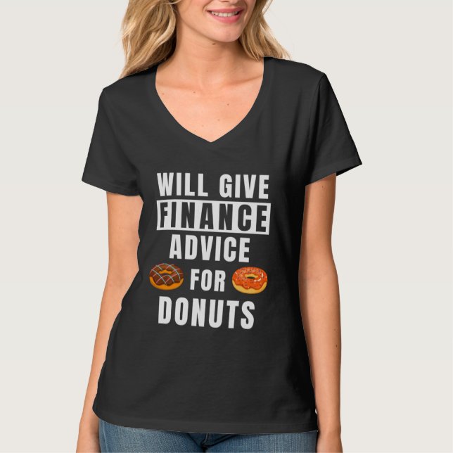 T-shirt Finance Advice For Donuts Bank Invest Expert  Bank (Devant)
