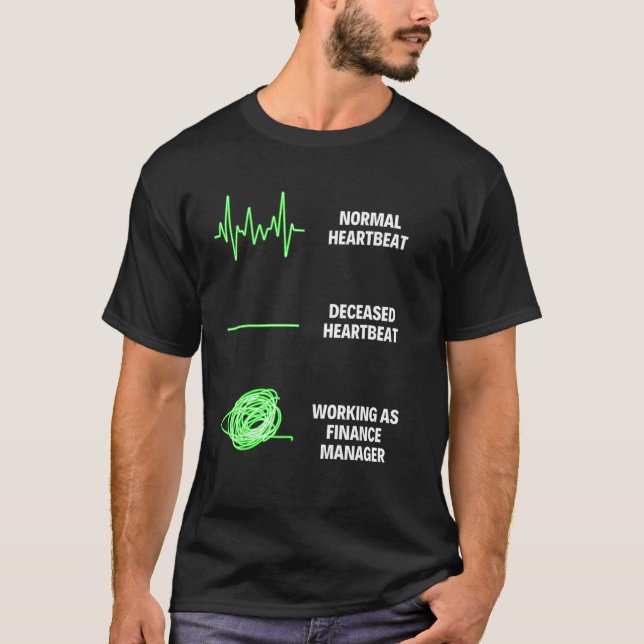 T-shirt Finances Manager Travailleurs Business Finance (Devant)