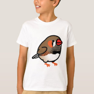 T-shirt Finch Zèbre Brown avec pieds orange