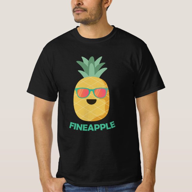 T-shirt Fineappy Ananas Funny Pun Fruit d'été (Devant)
