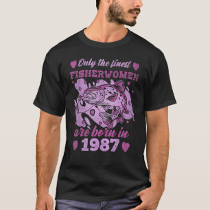T-shirt Finest Fisherwomen Truite Né 1987 Femme 36th Bir