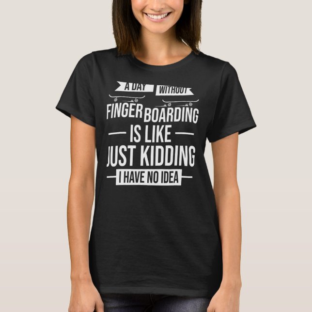 T-shirt Fingboard Tricks Skateboard Fingerboard Rampes (Devant)