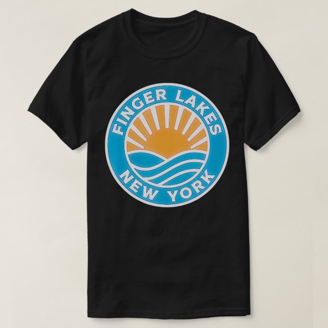 T-shirt Finger Lakes New York Finger Lakes (Design devant)