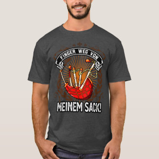 T-shirt Finger Weg Von Meinem Dudelsack Mnner