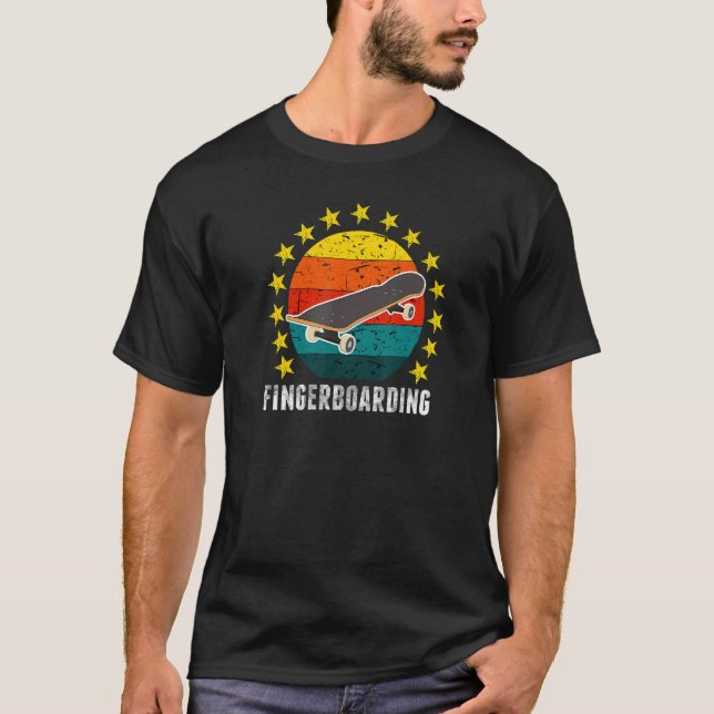 T-shirt Fingerboard Finger Skateboard Fingboard Moti (Devant)