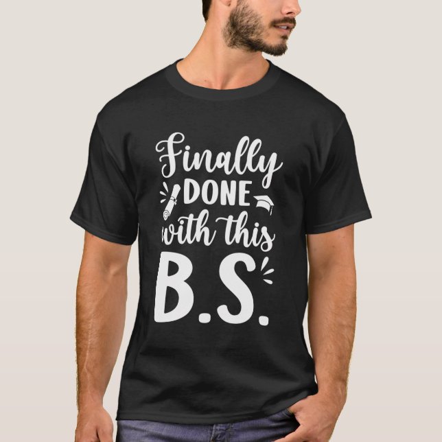 T-shirt Fini Bachelor'S Gradua Bachelor (Devant)