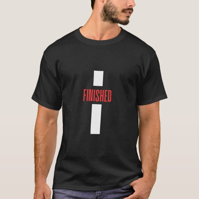 T-shirt Fini - Christian Cross Design (Devant)