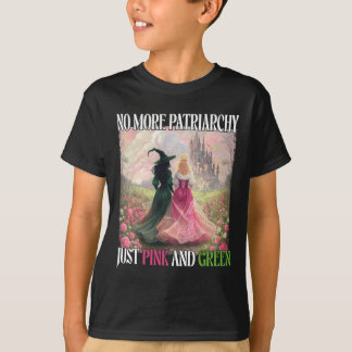T-shirt Fini le patriarcat juste rose vert sorcière Hallow