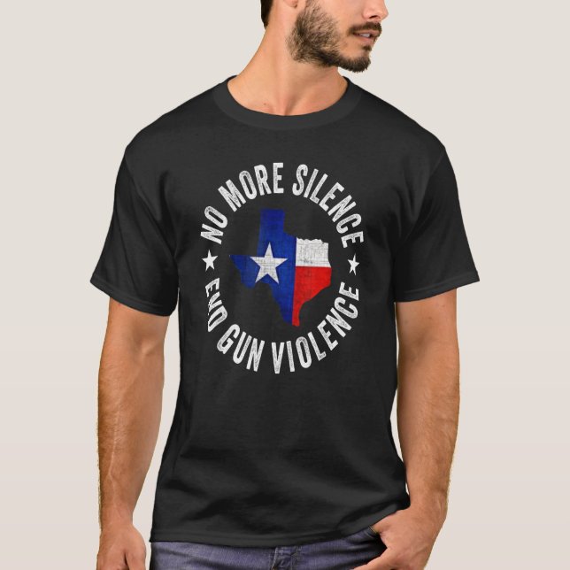 T-shirt Fini le silence fin violence d'arme pas de feu pas (Devant)