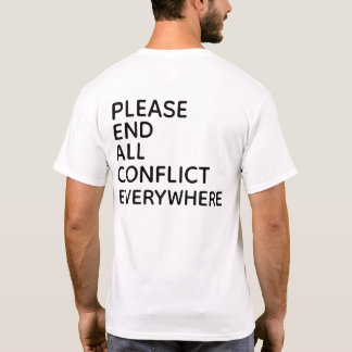 T-shirt FINI TOUT CONFLIT PARTOUT