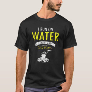 T-shirt Finisseur de béton pour le travail de ciment