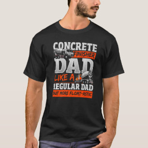 T-shirt Finisseur de béton pour une construction de béton