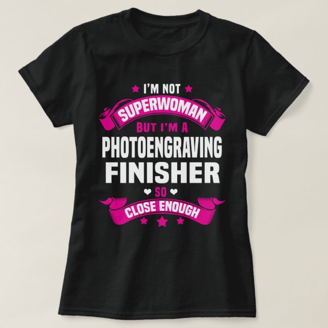T-shirt Finisseur de photogravure (Design devant)
