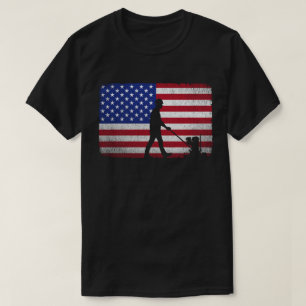T-shirt Finisseur en béton américain Drapeau patriotique