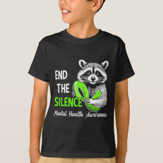 T-shirt Finissez-en avec le silence Drôle de Raton laveur