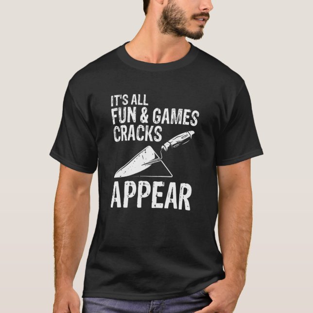 T-shirt Finition Béton Homme Pour Ouvrier Ciment Construct (Devant)