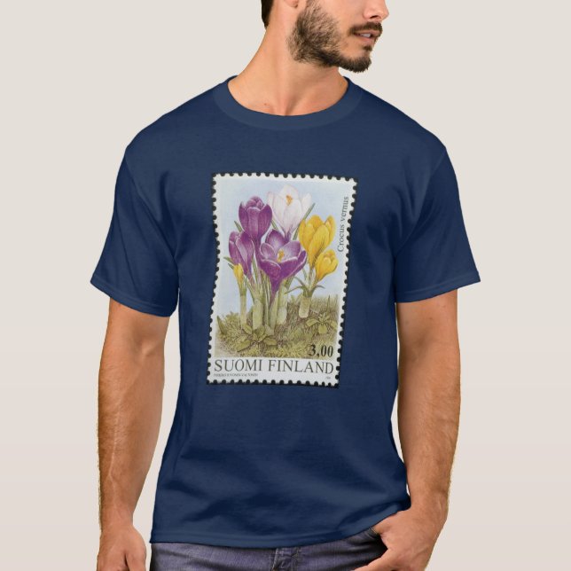 T-shirt finlandais de crocus (Devant)